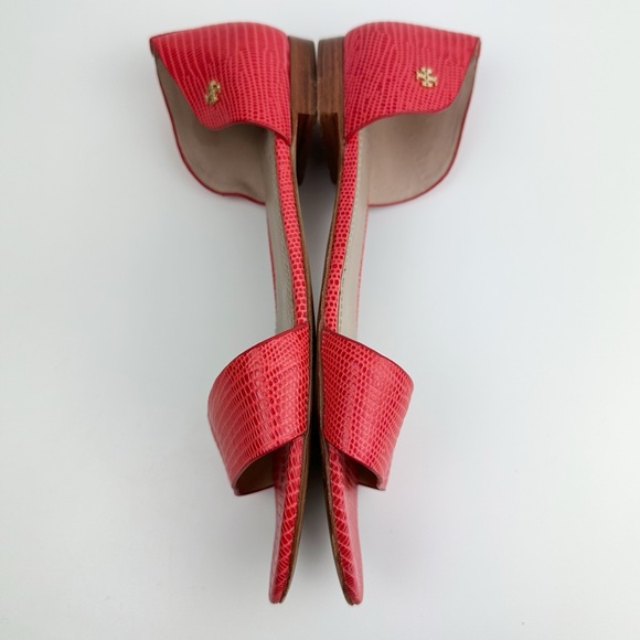 Tory Burch Savannah D’Orsay Flat Sandals in Melon/Coral 9 - Picture 6 of 14